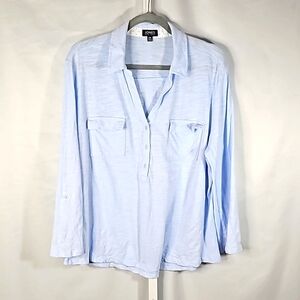 Jones New York Roll Tap Knit Shirt Size XXL